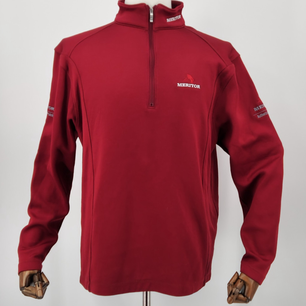 Nike Golf Outerwear 1/4 Zip Cummins-Meritor Run With The Bull Logo Medium